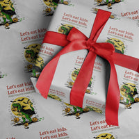 Grammar English Teacher Wrapping Paper Roll Funny Halloween Dinosaurs Pumpkin Punctuation Saves Lives