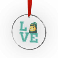 Green Bay Cheesehead Crystal Glass Ornament Football Fan Supporter Gift Idea - Wonder Print Shop