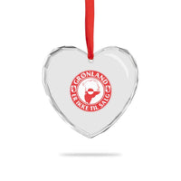 Greenland Is Not For Sale Heart Crystal Glass Ornament Gronland Er Ikke Til Salg Greenland Protest