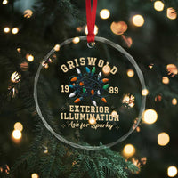 Griswold Christmas Lights Crystal Glass Ornament Exterior Illumination Ask for Sparky Funny Holiday - Wonder Print Shop