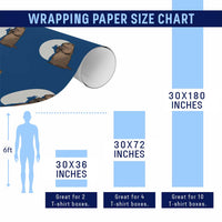 Groundhog Shadow Meteorlogy Wrapping Paper Roll Woodchuck Puppet Funny Gift - Wonder Print Shop