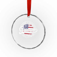 Grumpa Like Regular Grandpa Only Grumpier Crystal Glass Ornament Funny Grandfather Grandpa American Flag - Wonder Print Shop