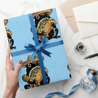 Grumpy Frog Cinco De Mayo Wrapping Paper Roll Came For The Tacos