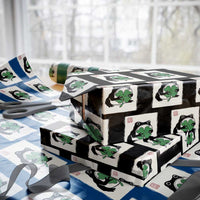 Grumpy Frog Japanese Wrapping Paper Roll St Patricks Day Gift