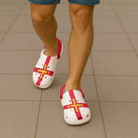 Guernsey Clogs Shoes Flag Color Inspiration - Wonder Print Shop