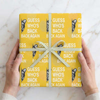 Guess Who's Back Back Again Wrapping Paper Roll Funny Easter Jesus Meme