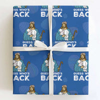 Guess Whos Back Wrapping Paper Roll Funny Religious Jesus Back Cute Bunny