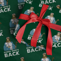 Guess Whos Back Wrapping Paper Roll Funny Religious Jesus Back Cute Bunny - Wonder Print Shop