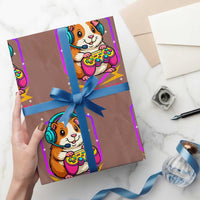 Guinea Pig Video Game Rodent Lover Wrapping Paper Roll Funny Gamers Girl Gift - Wonder Print Shop