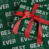 Guitar Father Wrapping Paper Roll Funny Best Dad Ever D A D Chord Gifts Guitarist Papa