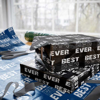 Guitar Father Wrapping Paper Roll Funny Best Dad Ever D A D Chord Gifts Guitarist Papa