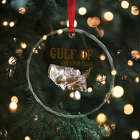 Gulf of Cheaper Eggs Crystal Glass Ornament Gulf of Mexico TS02