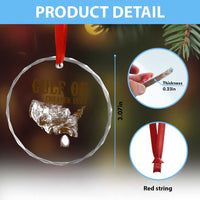 Gulf of Cheaper Eggs Crystal Glass Ornament Gulf of Mexico - Wonder Print Shop