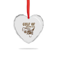 Gulf of Cheaper Eggs Heart Crystal Glass Ornament Gulf of Mexico - Wonder Print Shop