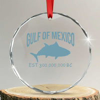 Gulf of Mexico Crystal Glass Ornament Est 300,000,000 BC Funny Tuna - Wonder Print Shop