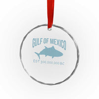 Gulf of Mexico Crystal Glass Ornament Est 300,000,000 BC Funny Tuna - Wonder Print Shop