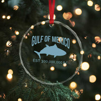 Gulf of Mexico Crystal Glass Ornament Est 300,000,000 BC Funny Tuna - Wonder Print Shop