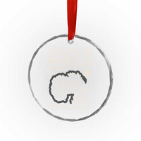 Gulf of Mexico Crystal Glass Ornament Golfo De Mexico Historic Map 1672 - Wonder Print Shop