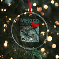 Gulf of Mexico Estd 1550 Crystal Glass Ornament Golfo De Mexico Historic Map Retro Graphic TS02