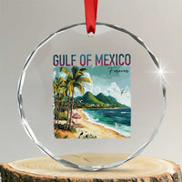 Gulf of Mexico Forever Crystal Glass Ornament Retro Beach TS02