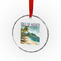 Gulf of Mexico Forever Crystal Glass Ornament Retro Beach TS02