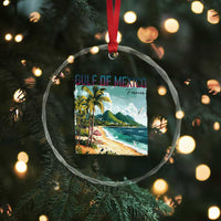 Gulf of Mexico Forever Crystal Glass Ornament Retro Beach TS02
