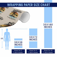 Gulf of Mexico Forever Since 1550 Wrapping Paper Roll Golfo De Mexico Para Siempre Retro Beach - Wonder Print Shop