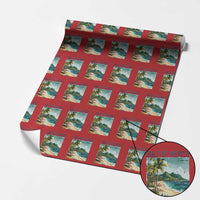 Gulf of Mexico Forever Wrapping Paper Roll Retro Beach - Wonder Print Shop