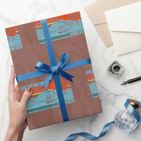 Gulf Of Mexico Forever Wrapping Paper Roll Vintage Retro Beach Coconut Tree - Wonder Print Shop