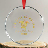 Gulf Of Mexico Turtle Crystal Glass Ornament Foxtrots Deltas Tangos TS02