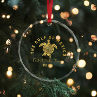 Gulf Of Mexico Turtle Crystal Glass Ornament Foxtrots Deltas Tangos TS02