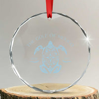 Gulf of Mexico Turtle Crystal Glass Ornament Golfo de Mexico Forever TS02