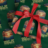 Gulf Of USA Wrapping Paper Roll Est 2025 American Flag Retro - Wonder Print Shop