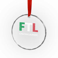 Gym Tan Laundry GTL Italian Flag Crystal Glass Ornament - Wonder Print Shop