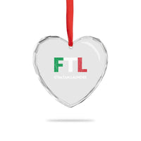Gym Tan Laundry GTL Italian Flag Heart Crystal Glass Ornament - Wonder Print Shop