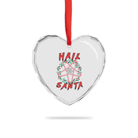Hail Santa Heart Crystal Glass Ornament Candy Pentagram Xmas Devil - Wonder Print Shop