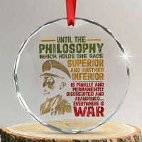 Haile Selassie Crystal Glass Ornament War Speech Lion of Judah Rasta Jah Bless - Wonder Print Shop