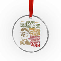 Haile Selassie Crystal Glass Ornament War Speech Lion of Judah Rasta Jah Bless - Wonder Print Shop