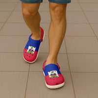 Haiti Clogs Shoes Heritage Palette Flag-Inspired - Wonder Print Shop