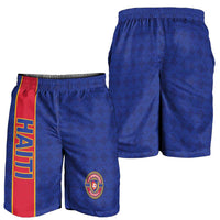 Haiti Football Shorts for Men Le Rouge et Bleu Sporty Style - Wonder Print Shop