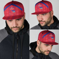 Haiti Football Snapback Cap Les Grenadiers Veve Vodou Red - Wonder Print Shop