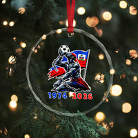 Haiti Soccer Tournament History 1974 to 2026 Crystal Glass Ornament Powerful Haitian Broken Chains National Flag Football Fans