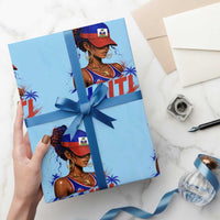 Haitian Princess Wrapping Paper Roll Haiti Flag Haitienne Melanin Black Girls