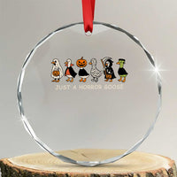 Halloween Funny Goose Crystal Glass Ornament Spooky Season 90s Horror Movie TS10