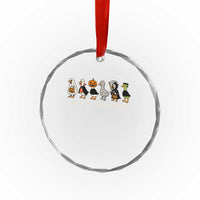 Halloween Funny Goose Crystal Glass Ornament Spooky Season 90s Horror Movie TS10