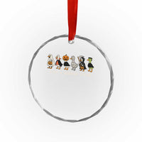 Halloween Funny Goose Crystal Glass Ornament Spooky Season 90s Horror Movie TS10