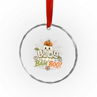 Halloween Ghost Playing Mahjong Spooky Boo Funny Costume Crystal Glass Ornament Mahjong Lover Gift