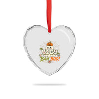 Halloween Ghost Playing Mahjong Spooky Boo Funny Costume Heart Crystal Glass Ornament Mahjong Lover Gift