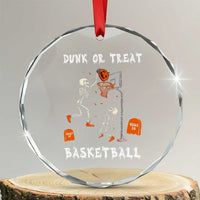 Halloween Skeleton Basketball Crystal Glass Ornament Funny Basketballer Sports Player TS10