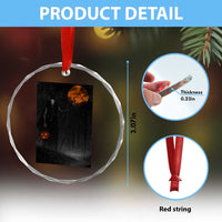 Halloween Wendigo Crystal Glass Ornament Scary Pumpkin Moon TS10